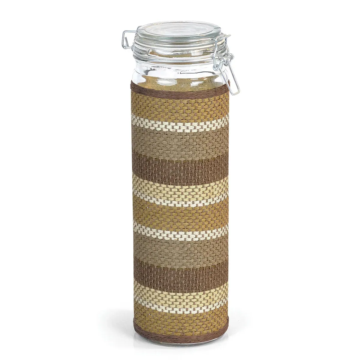 Pote Para Mantimentos Em Vidro - Faixa - 2,0 L
