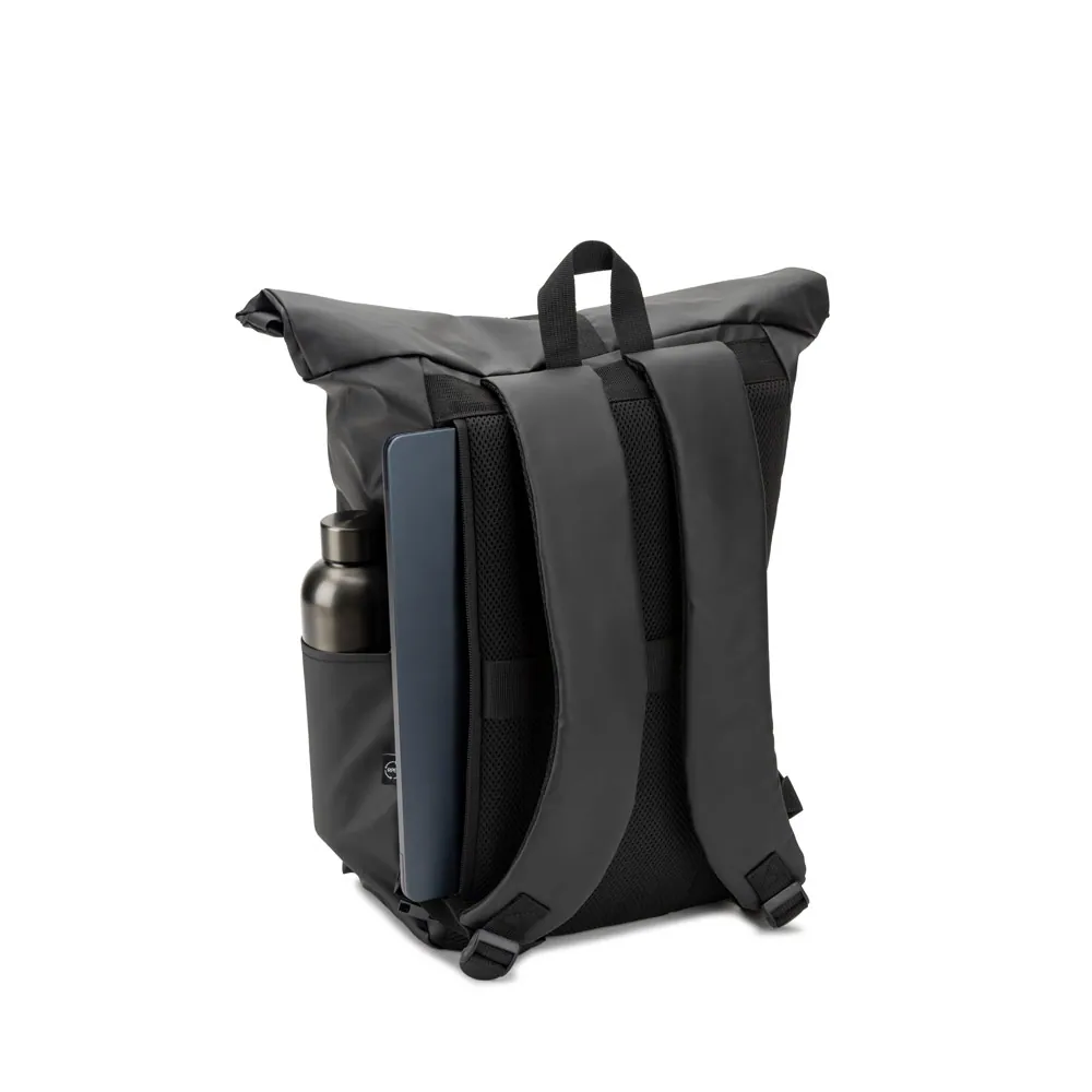 OSASCO BPACK. Mochila "Roll top" (14") em poliéster reciclado 600D de alta densidade com revestimento resistente à água (20 L) - Thumbnail 7