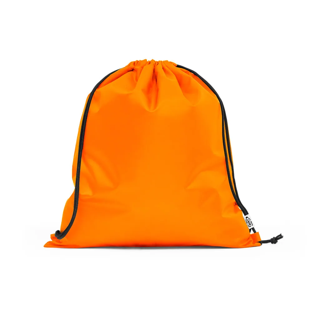 PEMBA. Sacola tipo mochila em poliéster reciclado 190T, produzida a partir de plástico reciclado - Thumbnail 9