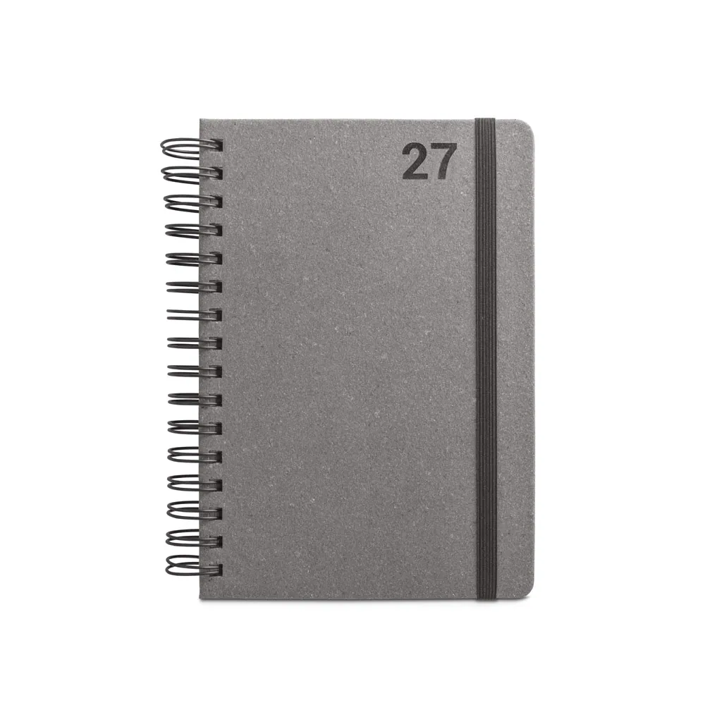 SIMMEL A5. Agenda A5, com argolas, em pele (58% reciclada) - Thumbnail 2