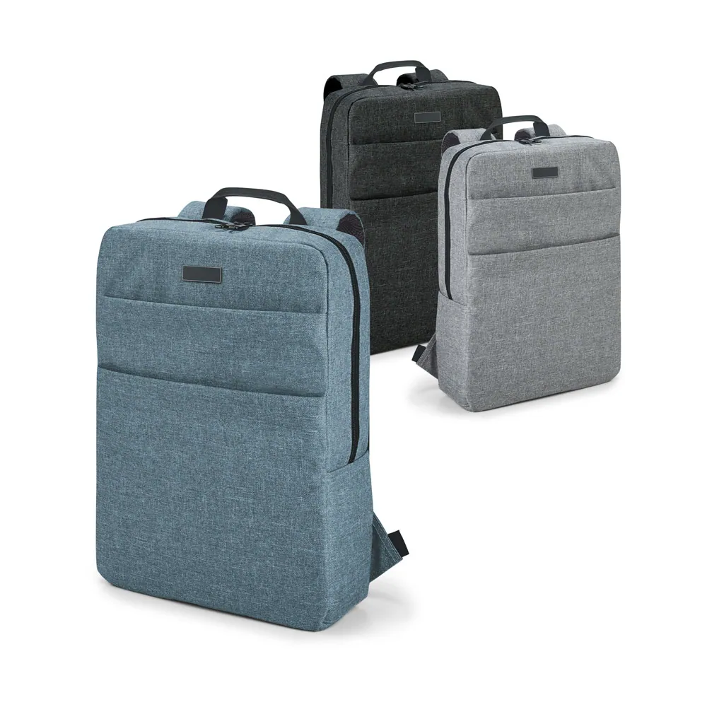 GRAPHS PLATE. Mochila para notebook (15.6'') em 600D de alta densidade com placa para personalização (10 L)