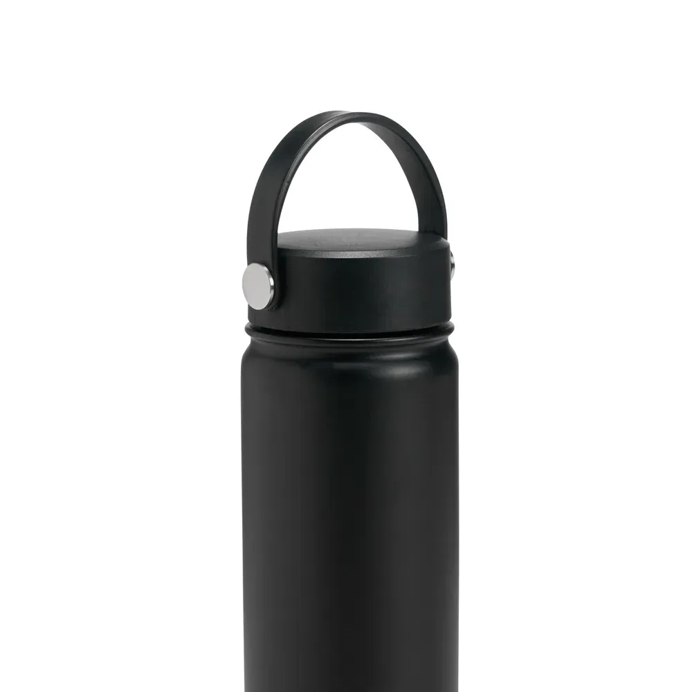 Garrafa Dupla Camada Na Cor Preta - 550 Ml - Thumbnail 5
