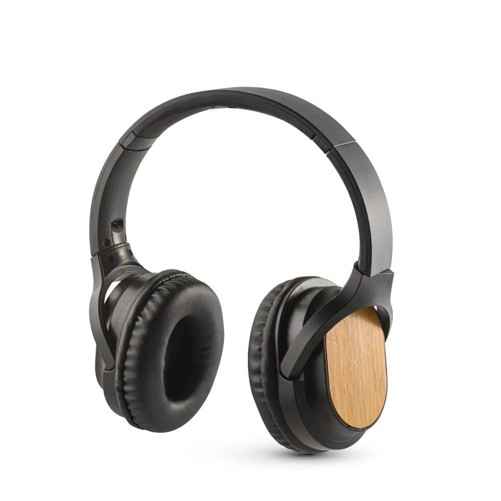 GOULD. Fone de ouvido wireless com autonomia de 5h (400 mAh), em bambu e ABS - Thumbnail 5