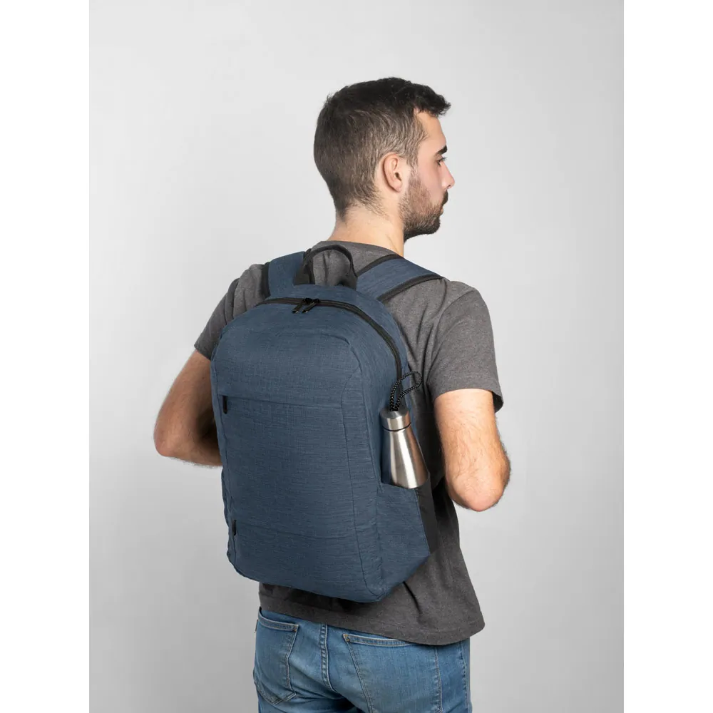BUSINESS. Mochila para notebook (15.6") em poliéster reciclado 300D com compartimento almofadado (18 L) - Thumbnail 8