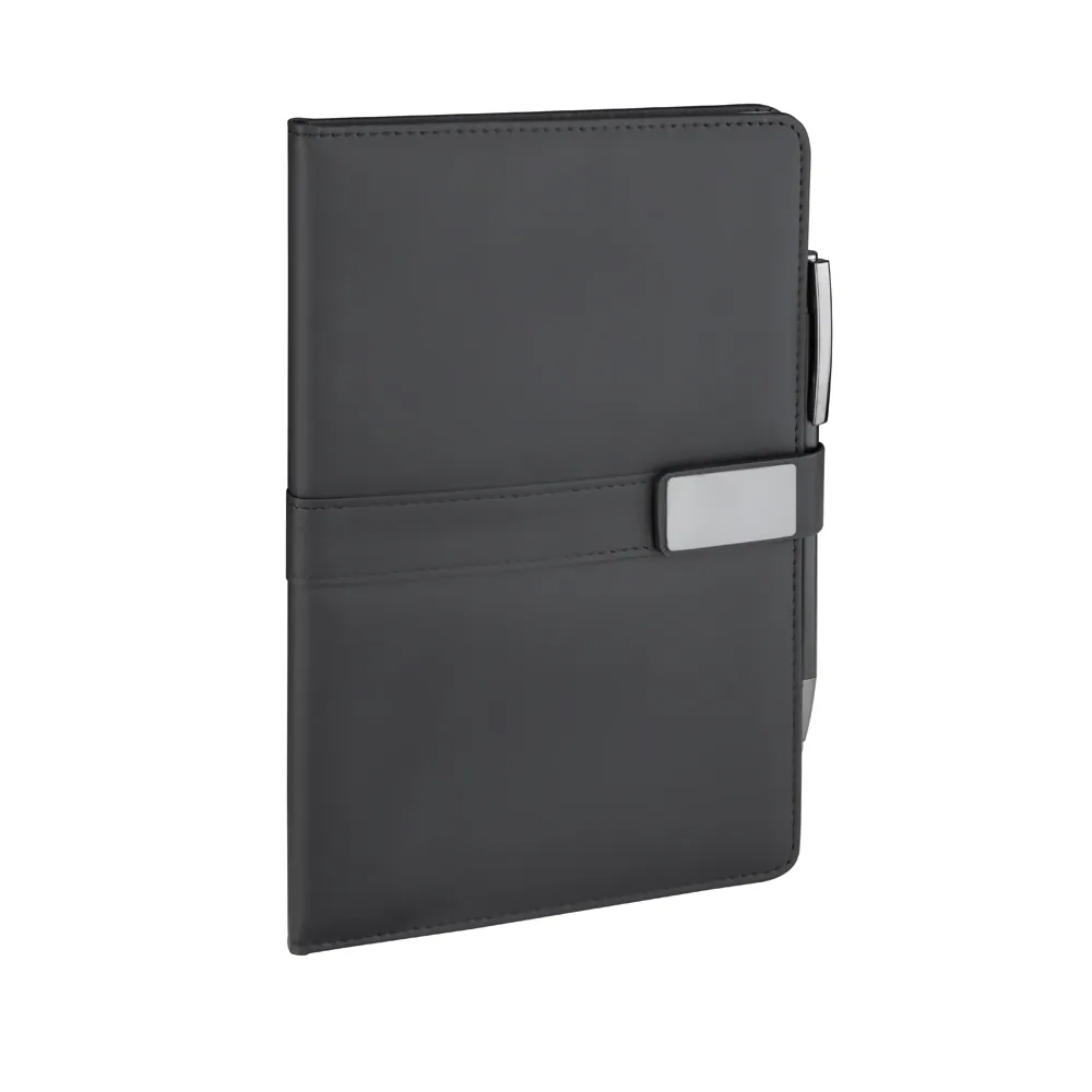 Kit Escritório caderno A5, capa PU e Caneta Metal - Thumbnail 3