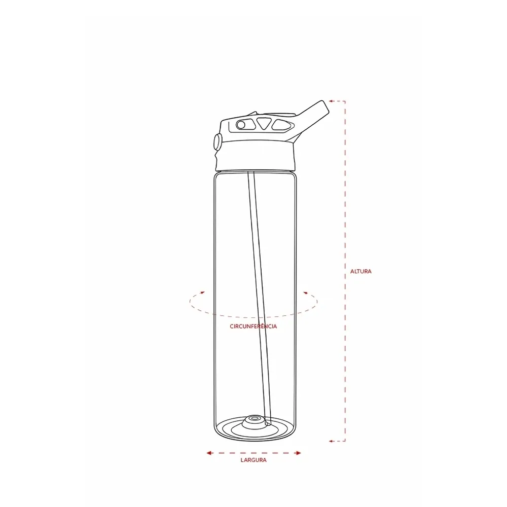 Squeeze Plástico 700ml - Thumbnail 8