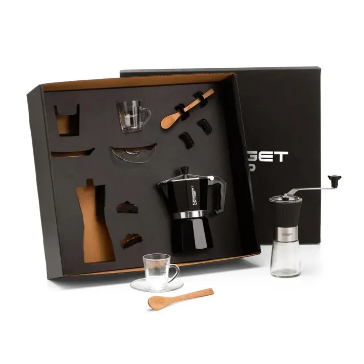 Kit Para Café Com Cafeteira Italiana E Moedor - 6 Pçs - Thumbnail 4