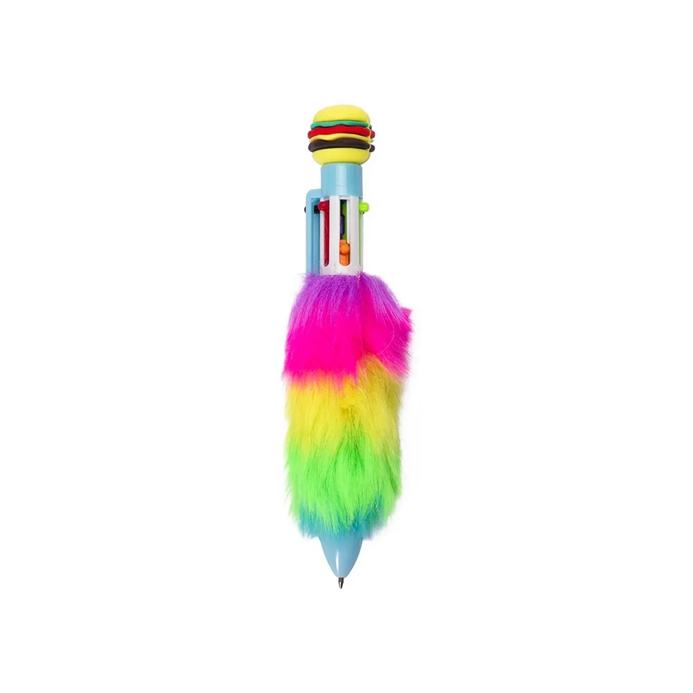 Caneta Plástica Pelúcia Multicolor - Thumbnail 4