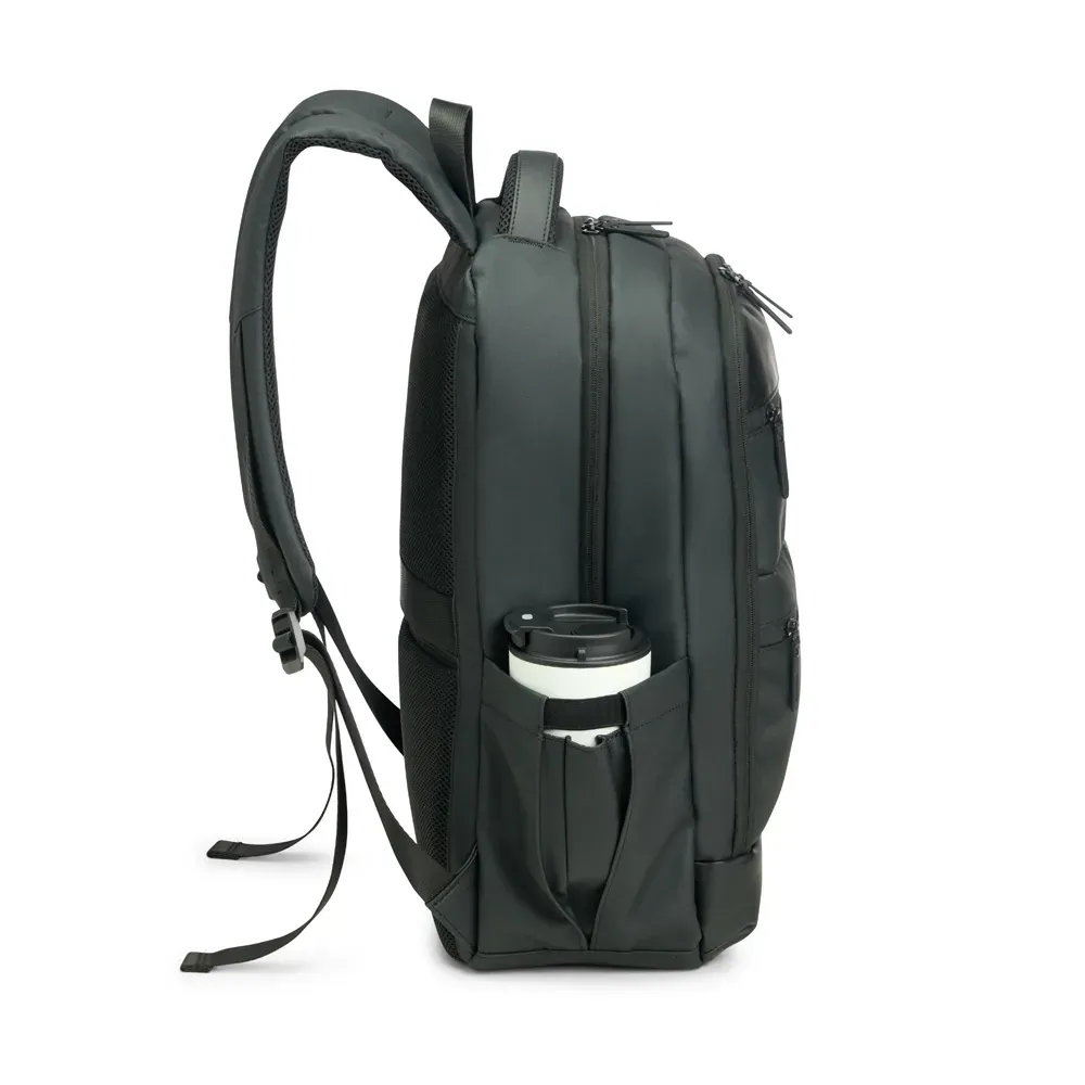Mochila Em Pu/Polyester - Premium - 24L - Preta - Thumbnail 5