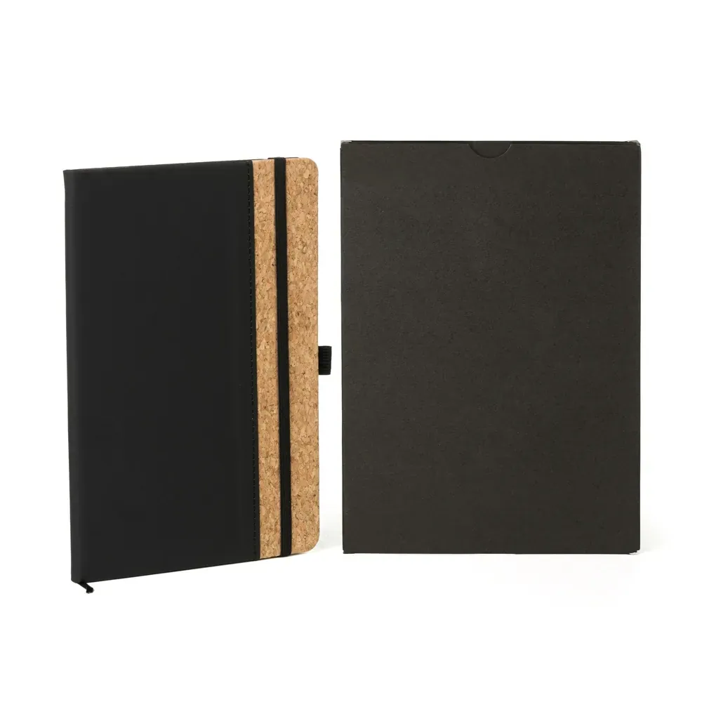 Caderno C/ Pauta - Preto - 14X21Cm - Thumbnail 2