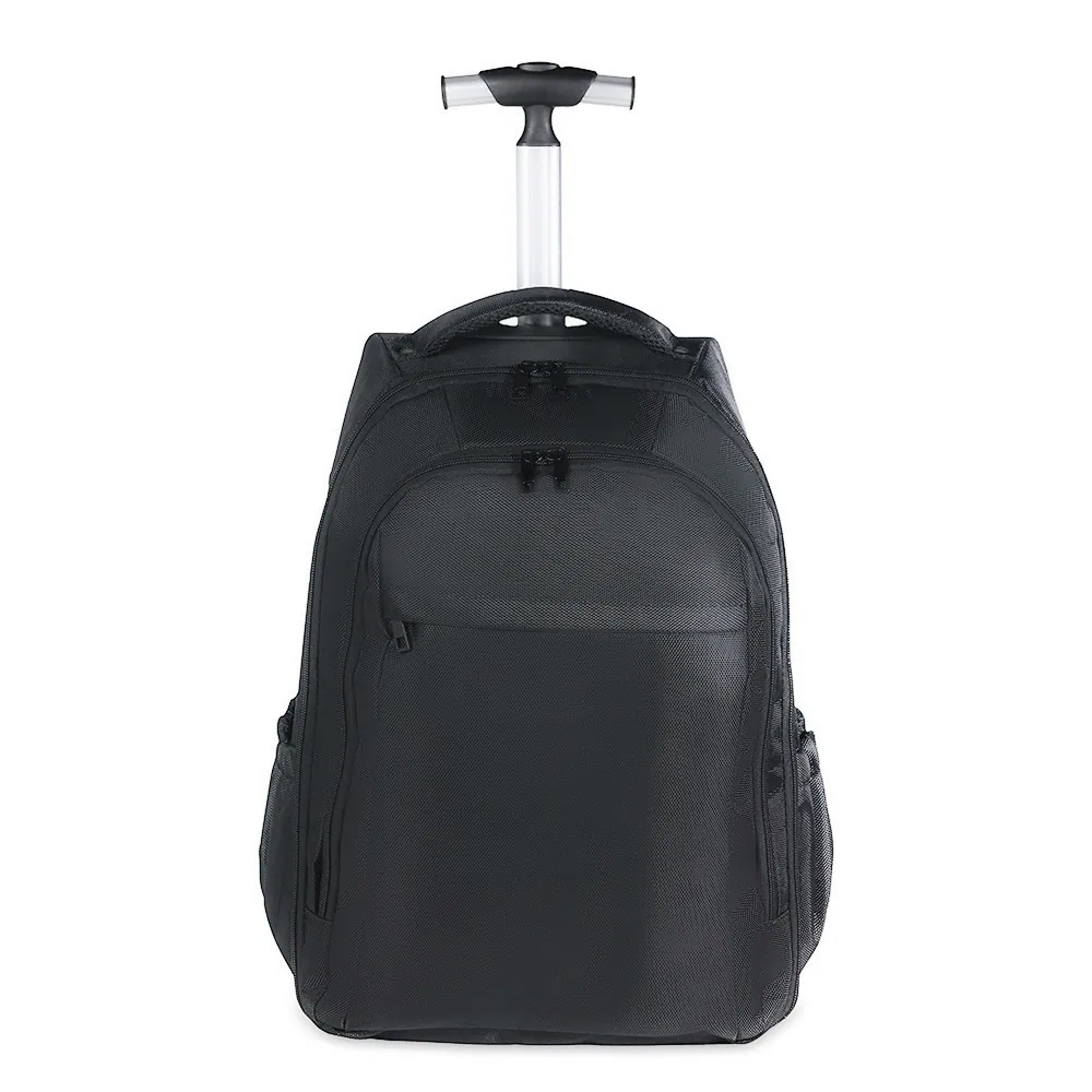 Mochila Em Polyester 600D Com Rodinha - 35L - Preta - Thumbnail 2