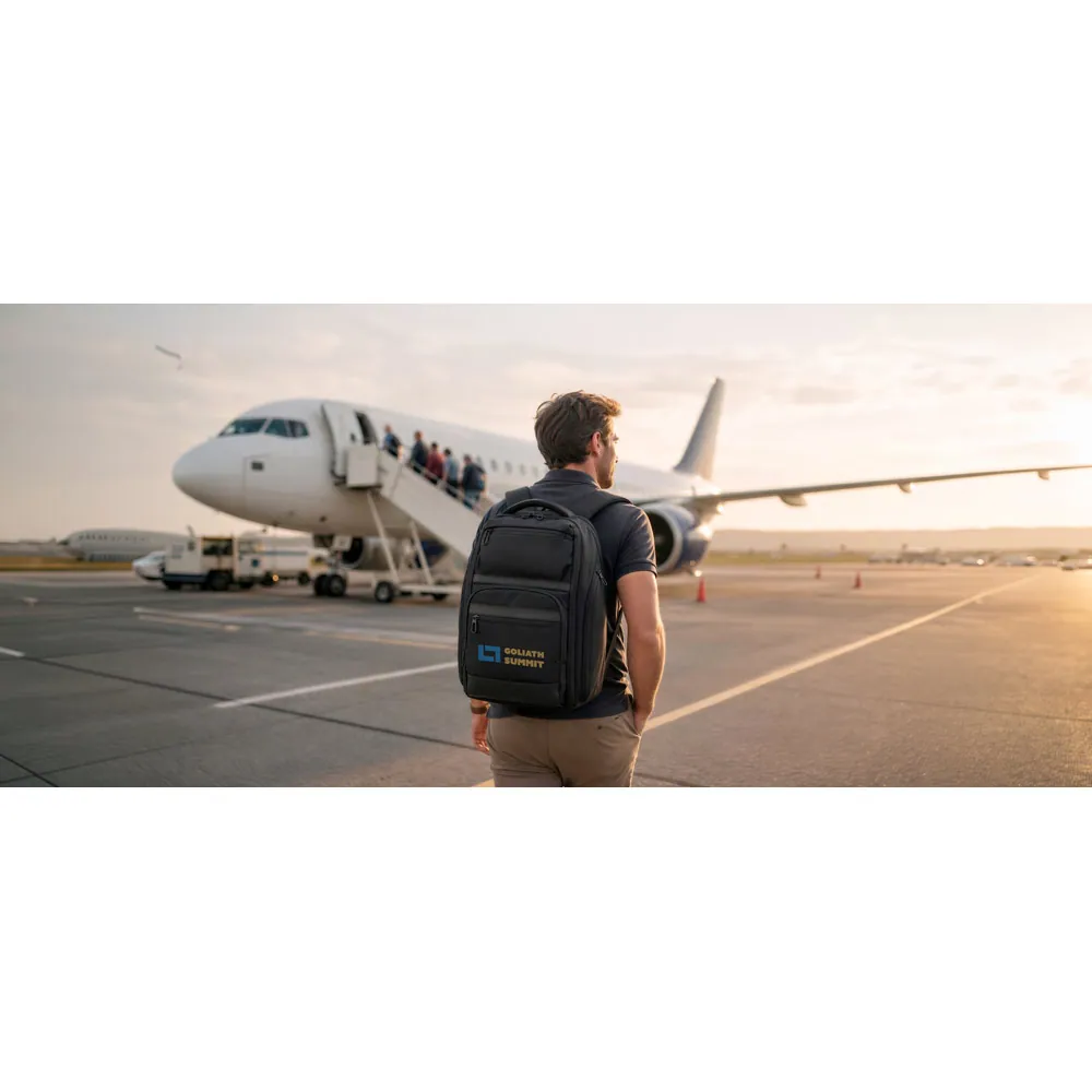 WILMINGTON. Mochila para notebook (17.3") com compartimento para organizar e transportar roupas em viagens (24L) - Thumbnail 11