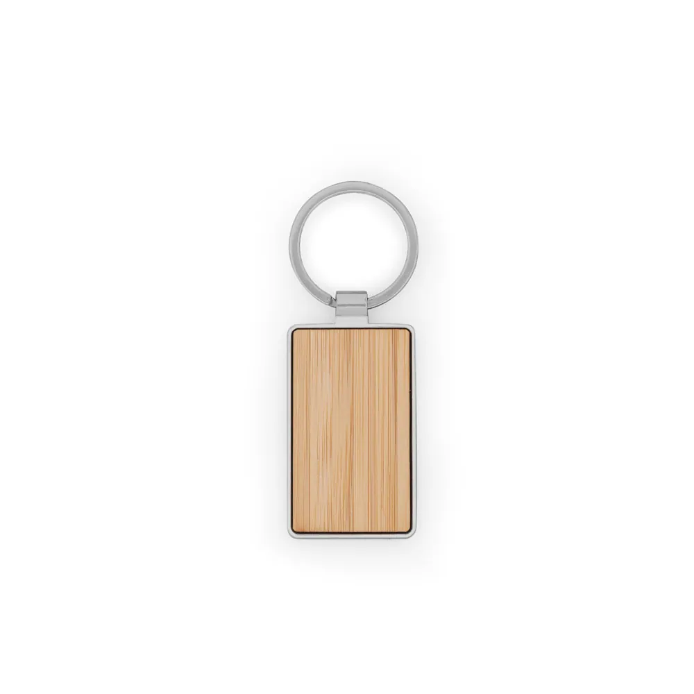 GASTON RECTANGULAR. Chaveiro em ferro com formato retangular em zinco e bambu - Thumbnail 2