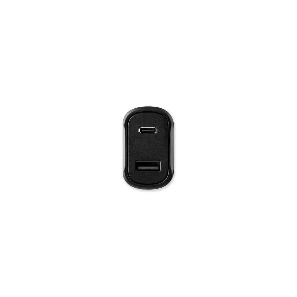 DIRAC. Adaptador de isqueiro com porta USB-A 18W e USB-C 20W em ABS 100% reciclado - Thumbnail 3