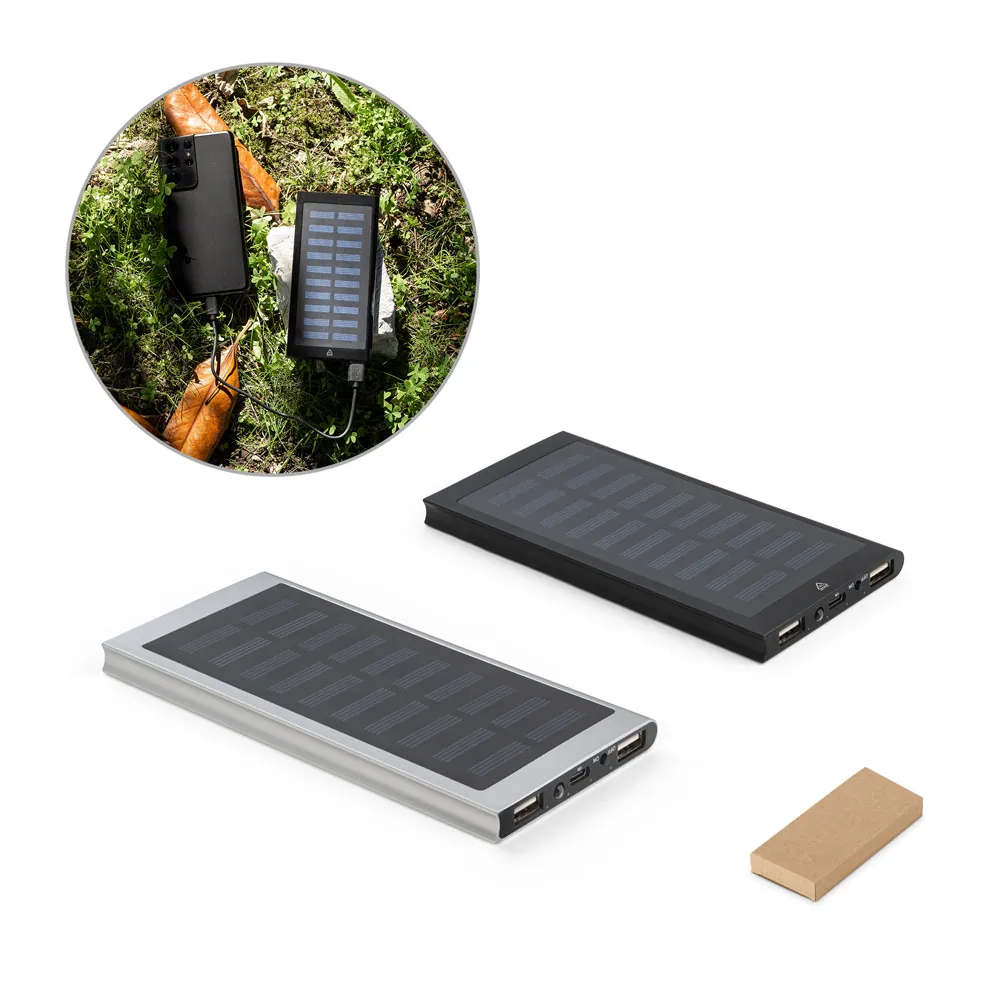 CLERK. Bateria portátil em alumínio 100% reciclado (8 000 mAh)