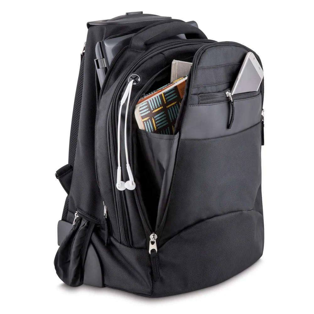 Mochila com rodinhas em Poliéster 1680D - Thumbnail 4