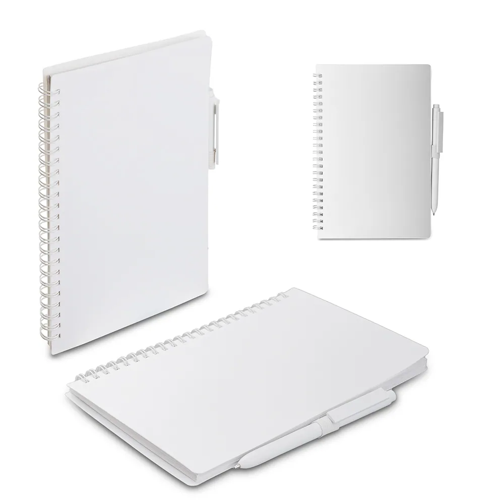 Caderno A5 Capa em PP com caneta