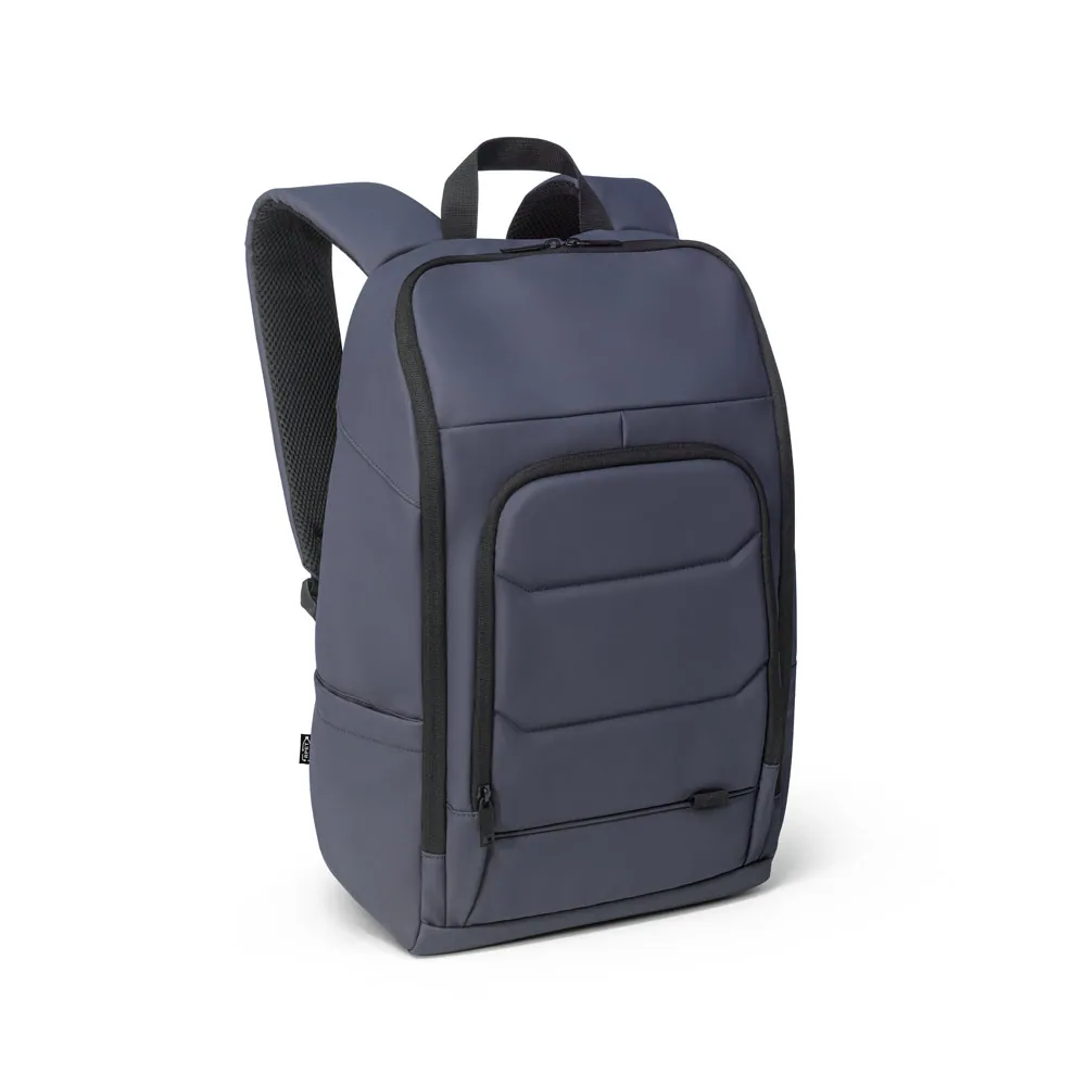 TOULON. Mochila para notebook (16") em poliéster reciclado 600D de alta densidade, com revestimento resistente à água (19 L) - Thumbnail 3