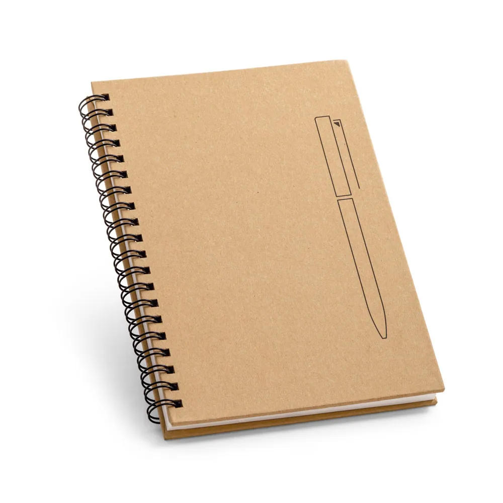 ROCK. Caderno B6 de capa dura em papel kraft (120 g/m²), com páginas lisas - Thumbnail 5