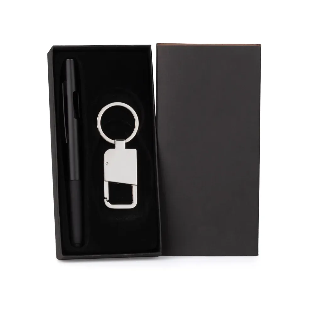 Caneta E Chaveiro - Preto