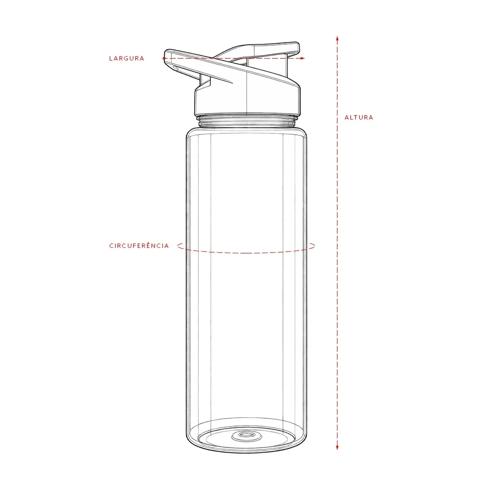 Squeeze Plástico 850ml - Thumbnail 10