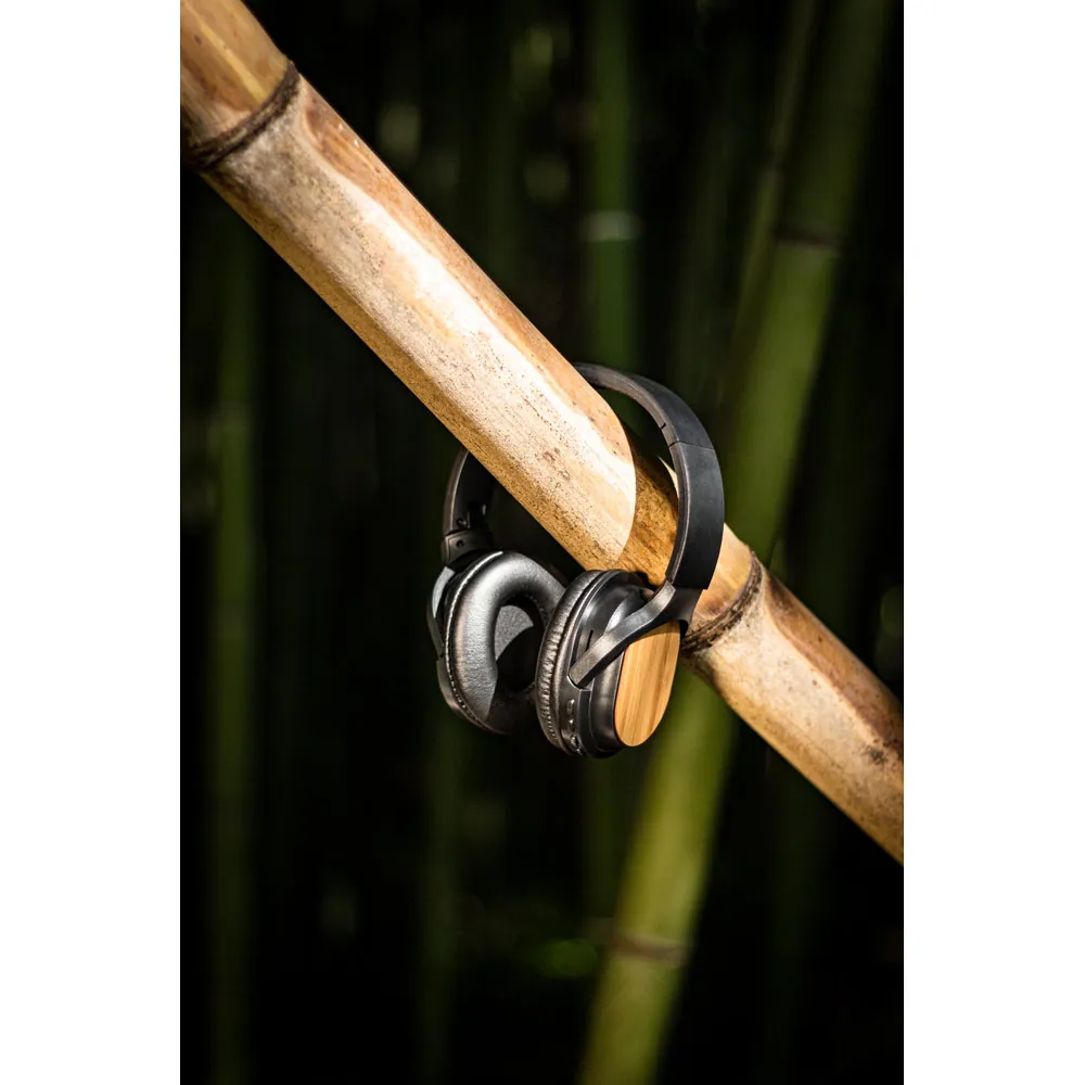 GOULD. Fone de ouvido wireless com autonomia de 5h (400 mAh), em bambu e ABS - Thumbnail 6