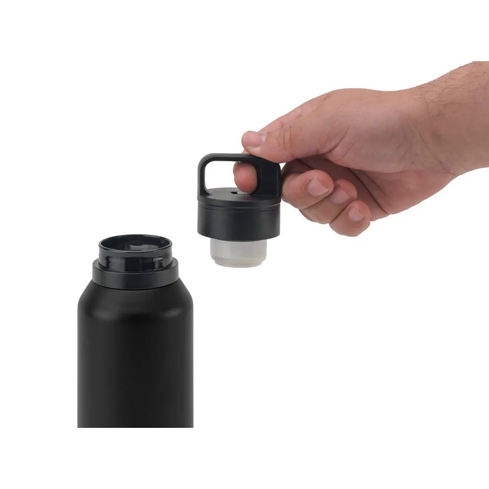 NICKLAUS. Garrafa térmica em aço inox 91% reciclado com parede dupla isolada a vácuo (590 mL) - Thumbnail 3