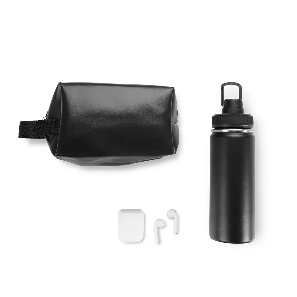 Kit Garrafa, Necessaire E Fone - 3 Pçs - Thumbnail 4