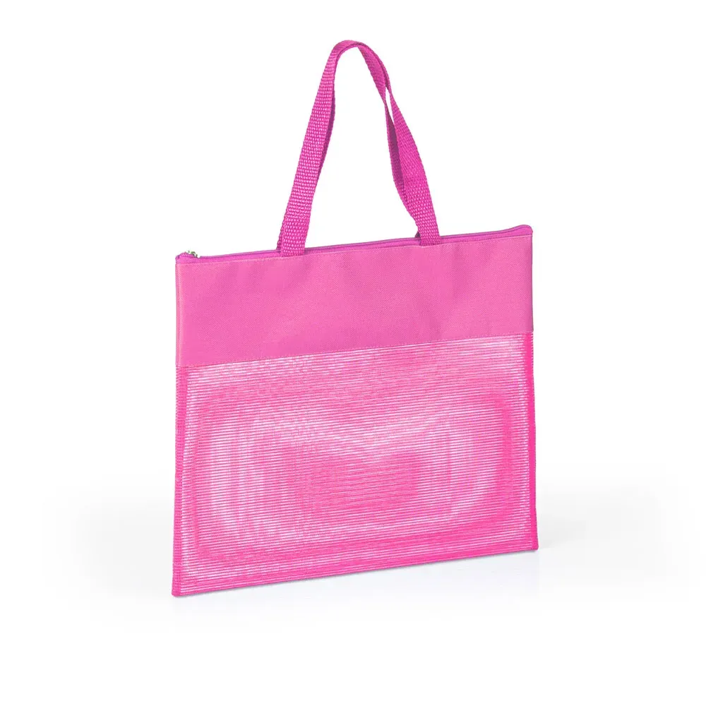 Sacola De Mão Em Nylon 600 E Tela Sanet - Rosa