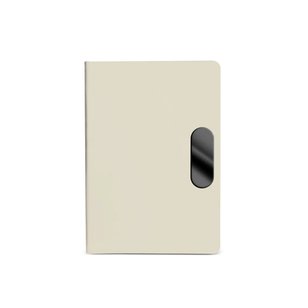 Caderno em PU com placa em metal - Thumbnail 5