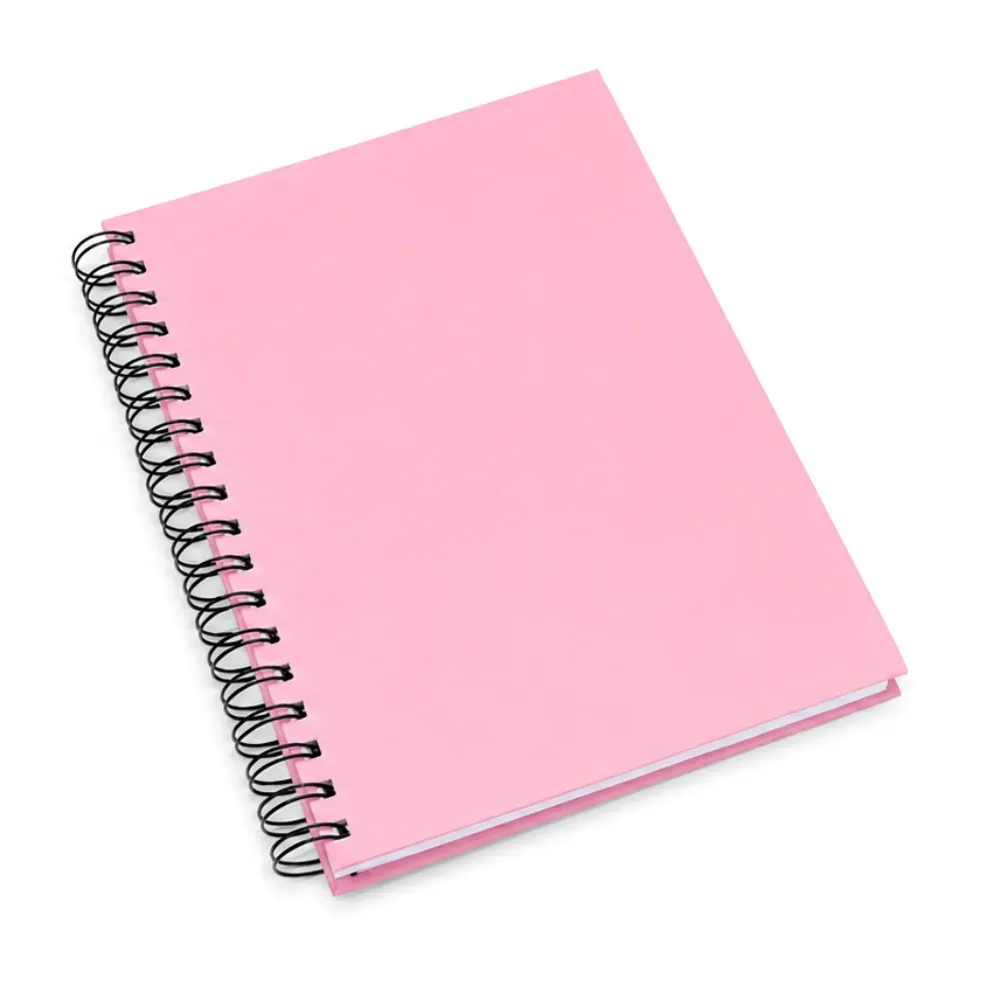 Caderno Pautado Com Wire-O - Rosa - 23,5X18Cm - 100 Fls