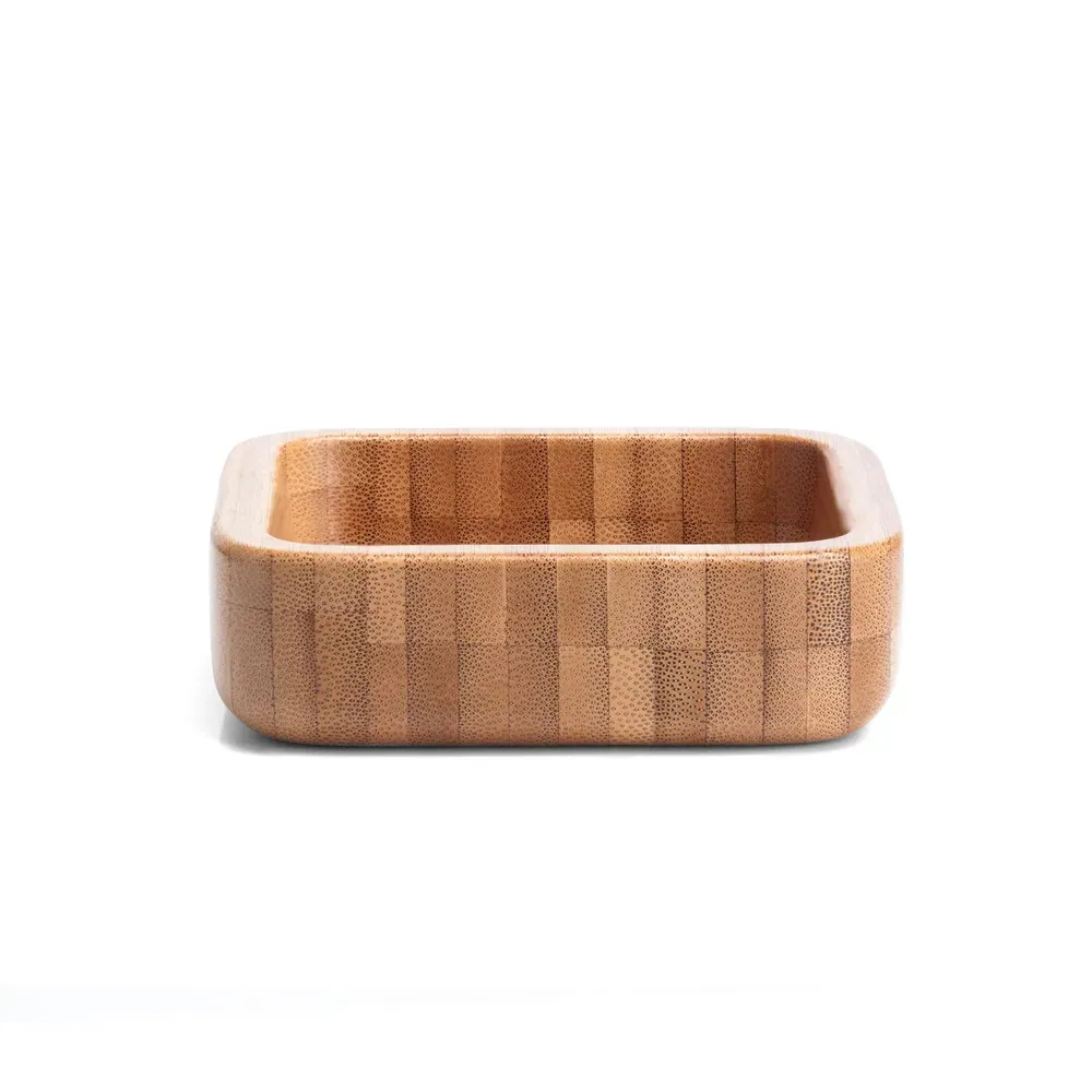 Cumbuca Em Bambu Quadrada De 100Ml
