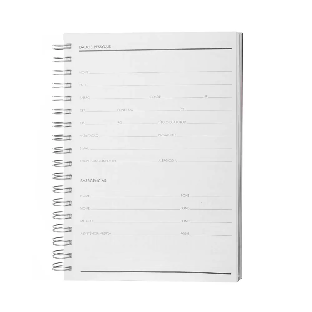 Caderno B5 planner capa em Percalux - Thumbnail 3