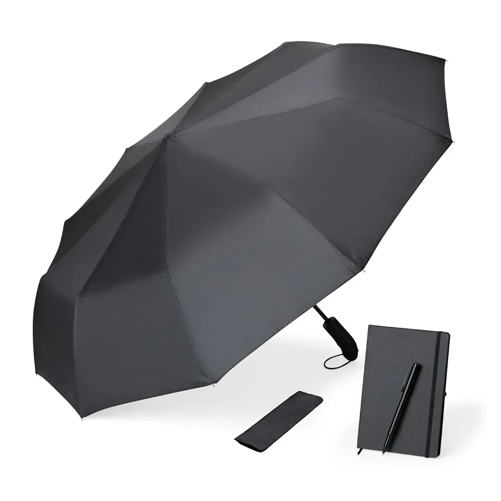 Kit Guarda-Chuva, Caderno E Caneta - 3 Pçs - Thumbnail 4
