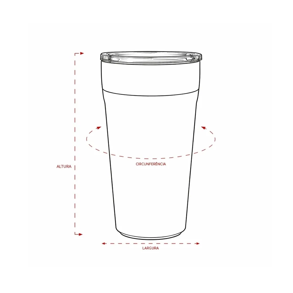 Copo Térmico com Canudo 550ml - Thumbnail 7