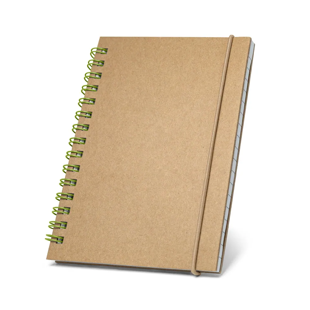 MARLOWE. Caderno de bolso espiral de capa dura em cartão, com páginas pautadas recicladas - Thumbnail 5