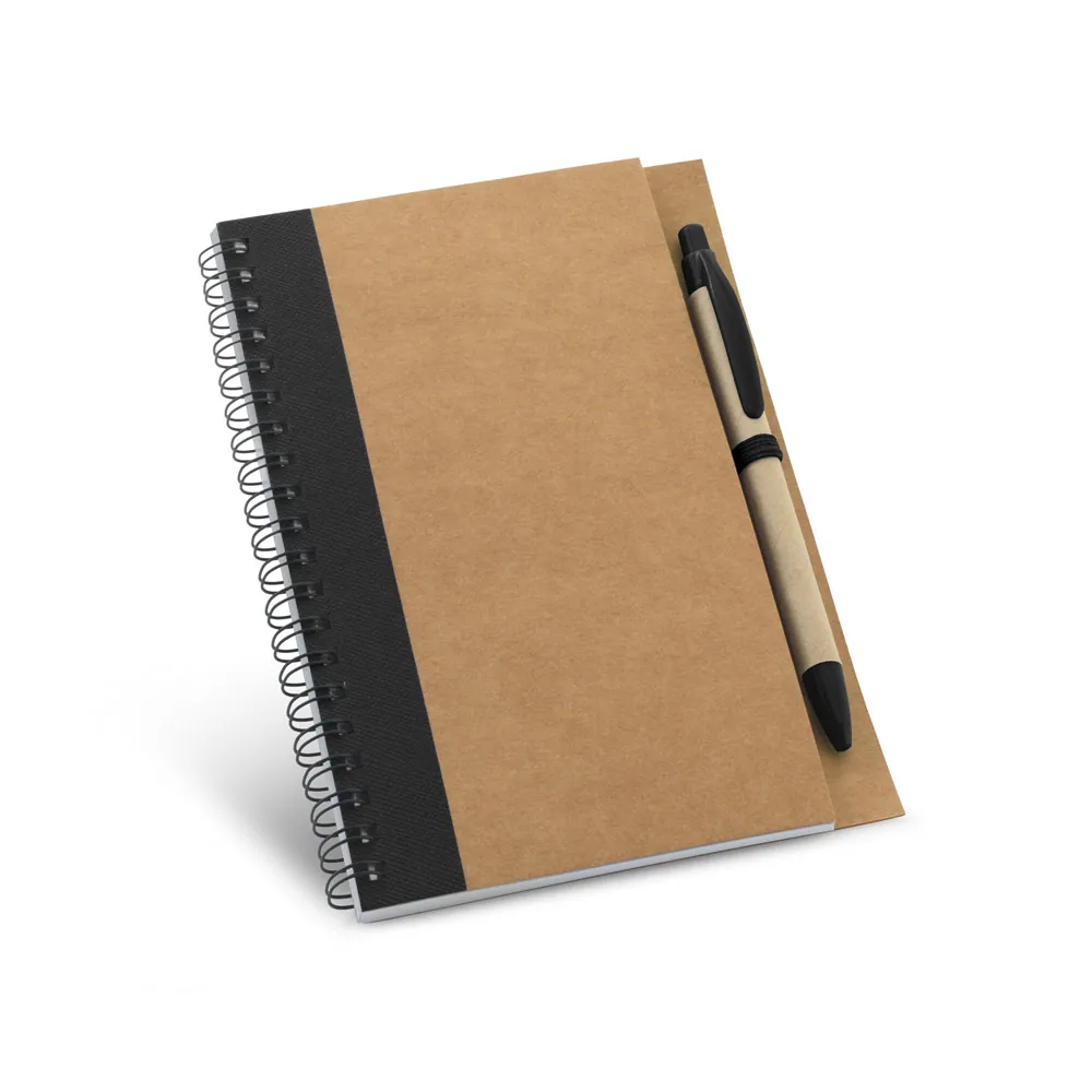 ASIMOV. Caderno B6 espiral de capa dura em cartão, com páginas lisas recicladas - Thumbnail 2