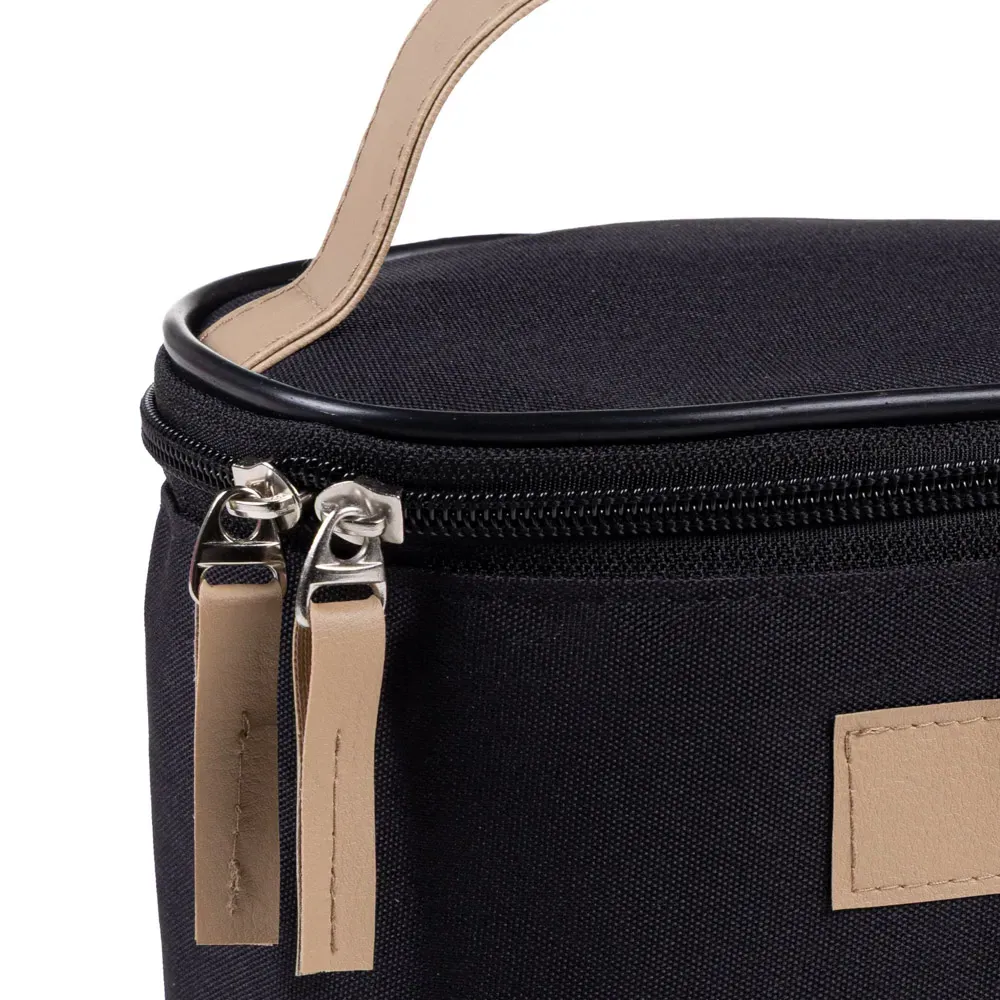 Bolsa De Cosmeticos Em Oxford/Pvc - Preto - Thumbnail 6