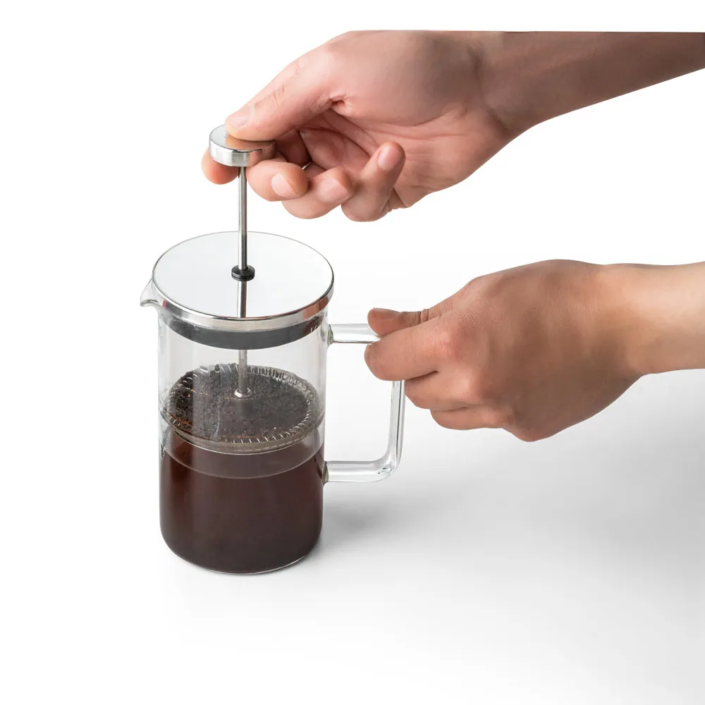 JENSON. Cafeteira em vidro borossilicato com tampa em aço inox (600 mL) - Thumbnail 5
