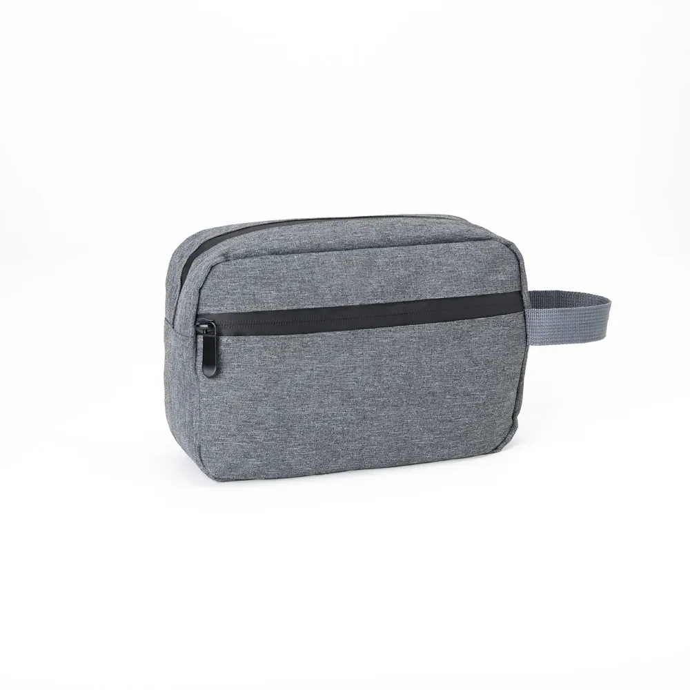 Necessaire Em Poliester 300D - Melange Cinza