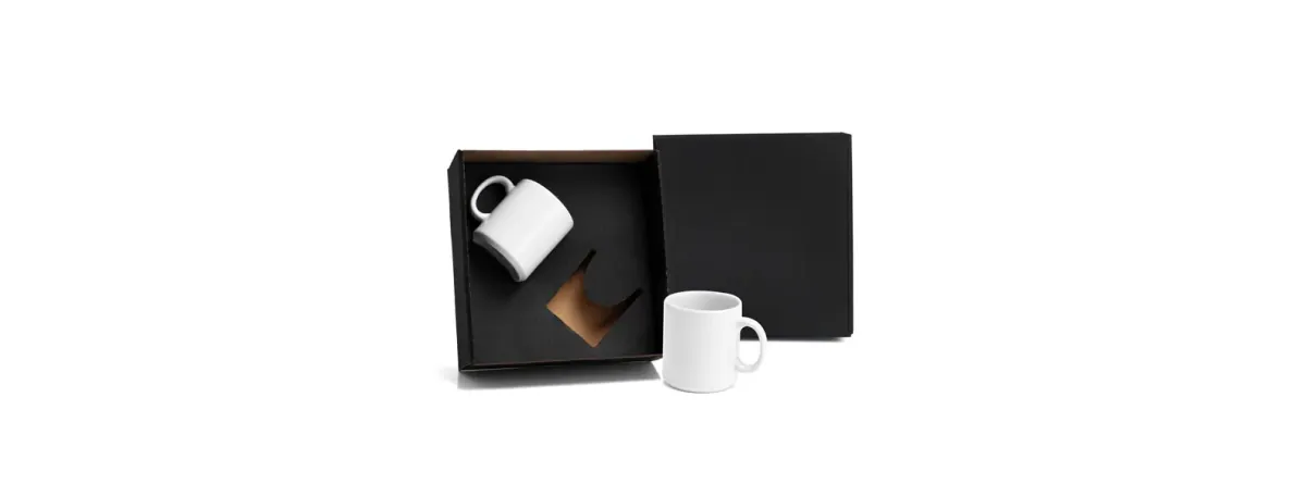 Kit Canecas Em Cerâmica Branca - 270Ml
