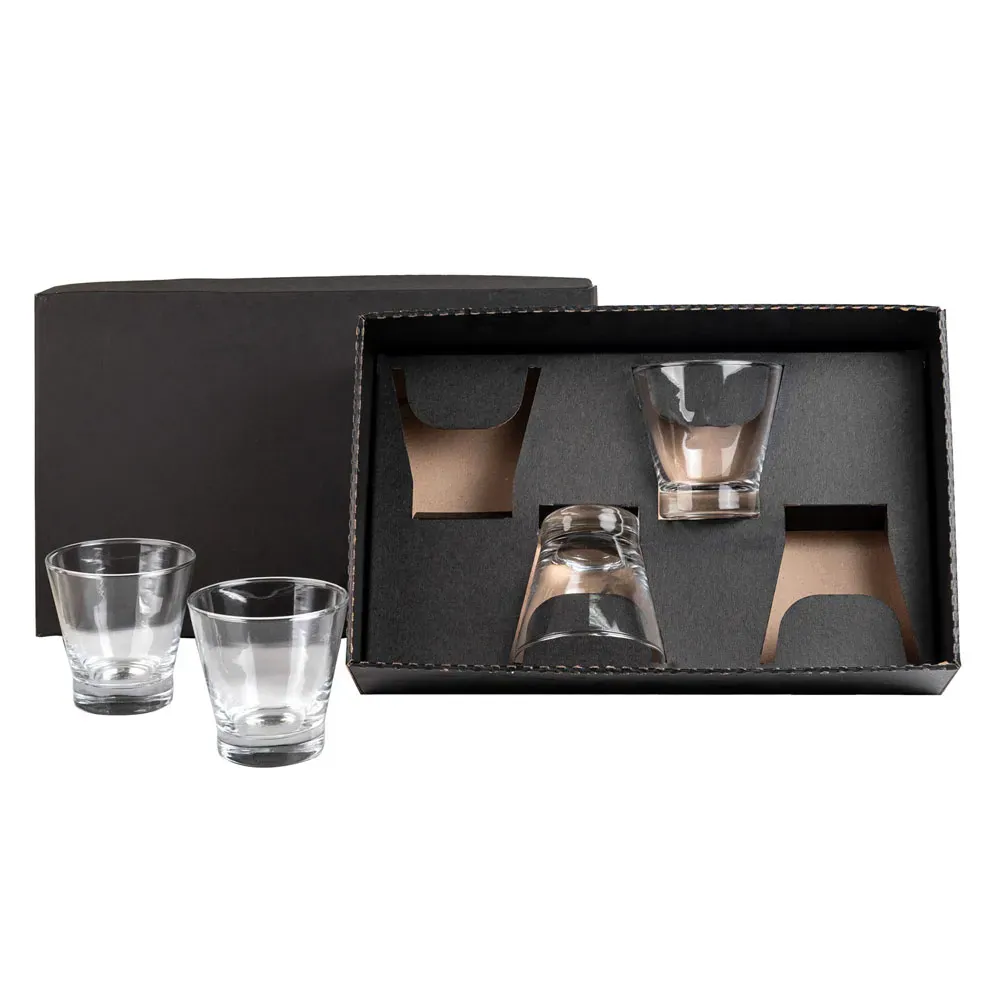 Jogo De Copos De Vidro P/ Caipirinha / Drink - 350 Ml - 4 Pçs