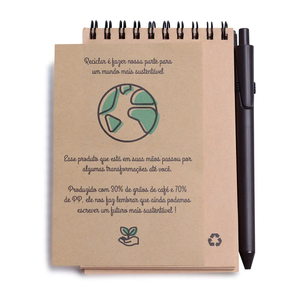 Mini Caderno A6 Capa em PP c/ Caneta - Thumbnail 3