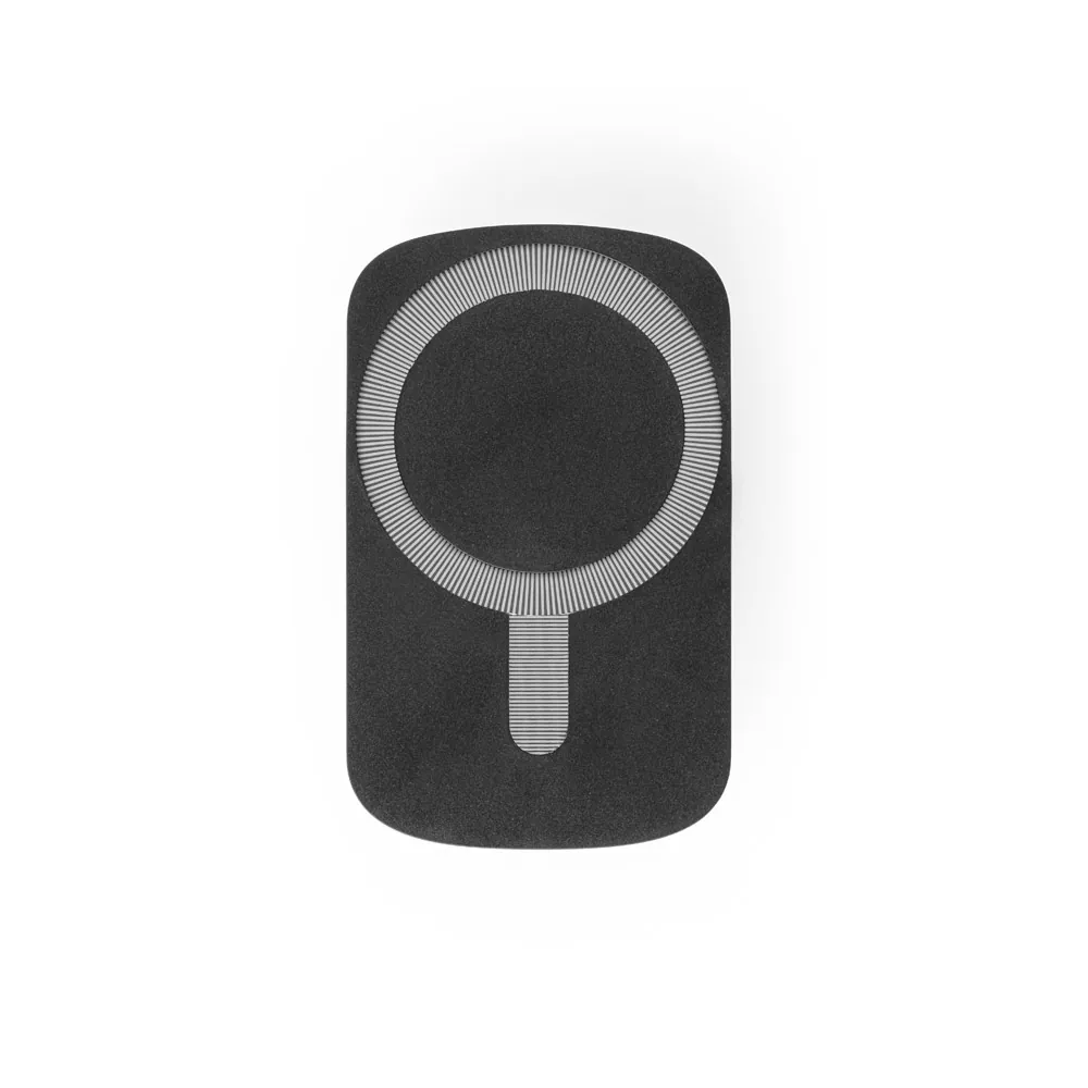 KOCH. Carregador magnético por indução super-rápido (wireless) com a funcionalidade de suporte para carro, em ABS 60% reciclado e silicone - Thumbnail 2