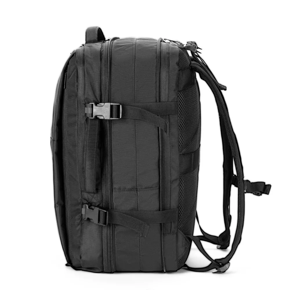 DALLAS PLATE. Mochila de viagem para notebook (17.3") em poliéster reciclado 600D de alta densidade, com compartimento para arrumação (29 L) - Thumbnail 4