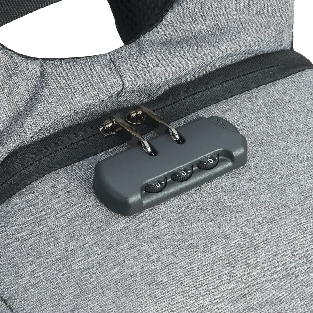 Mochila de Poliéster Anti-Furto USB com Segredo 31L - Thumbnail 8