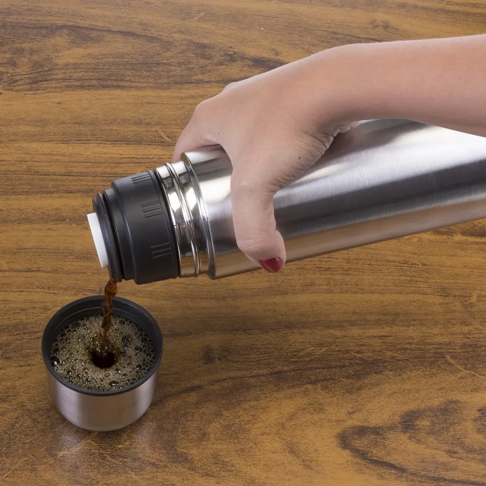 Garrafa Térmica Inox 1L - Thumbnail 5