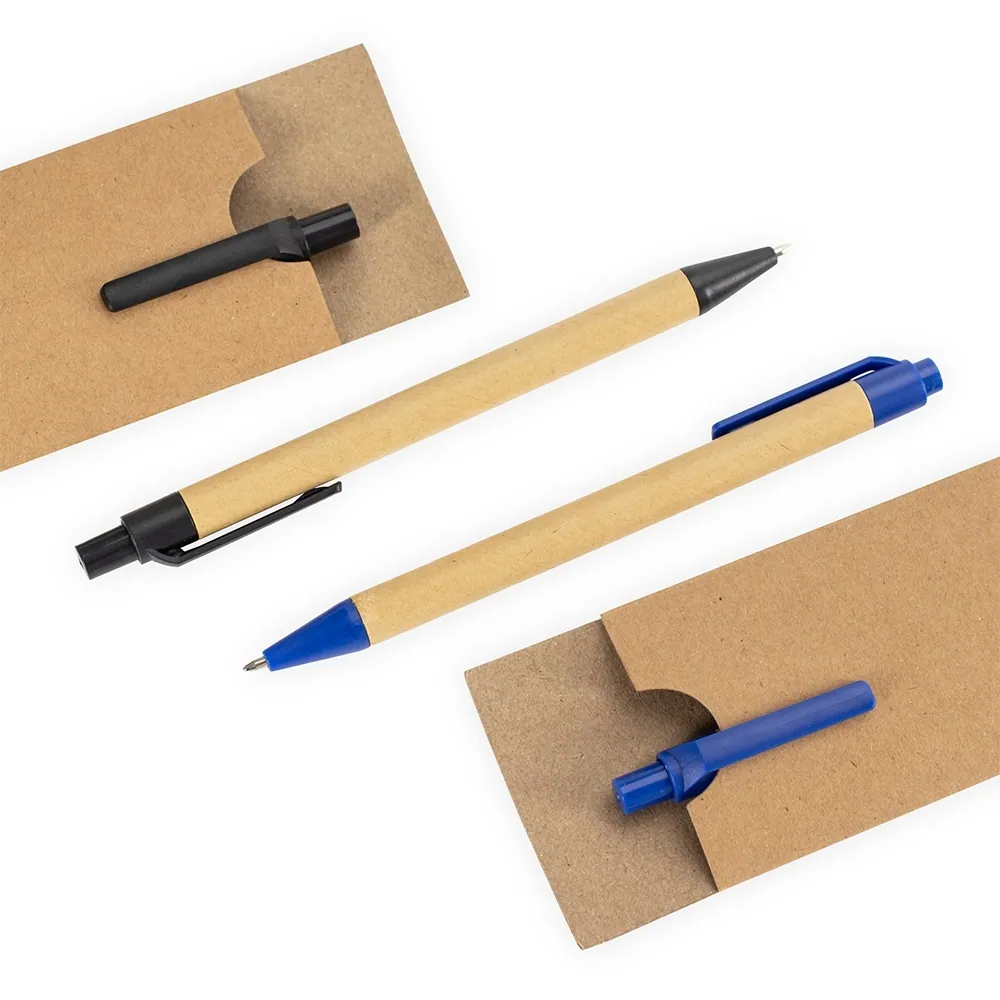 Kit Ecológico Caneta e Lapiseira Papelão - Thumbnail 2