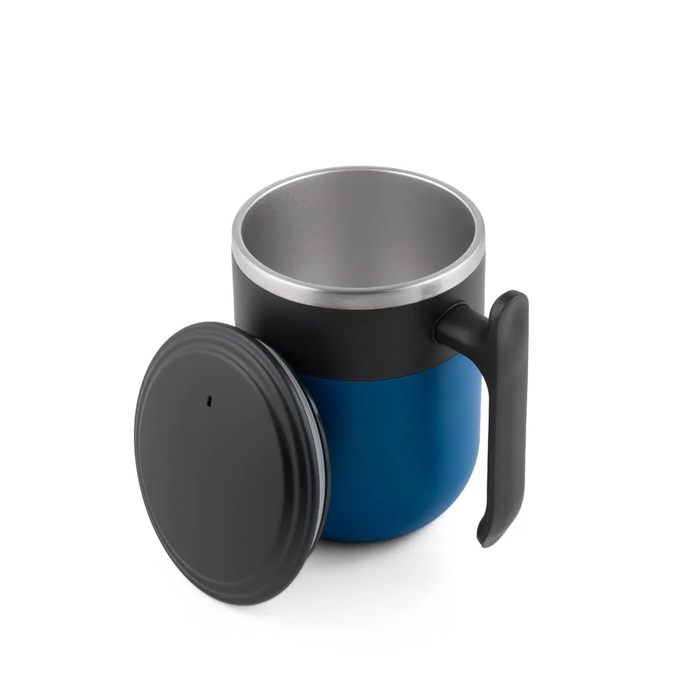 MALDINI. Caneca de viagem com parede interior em aço inox e acabamento mate 400 mL - Thumbnail 4
