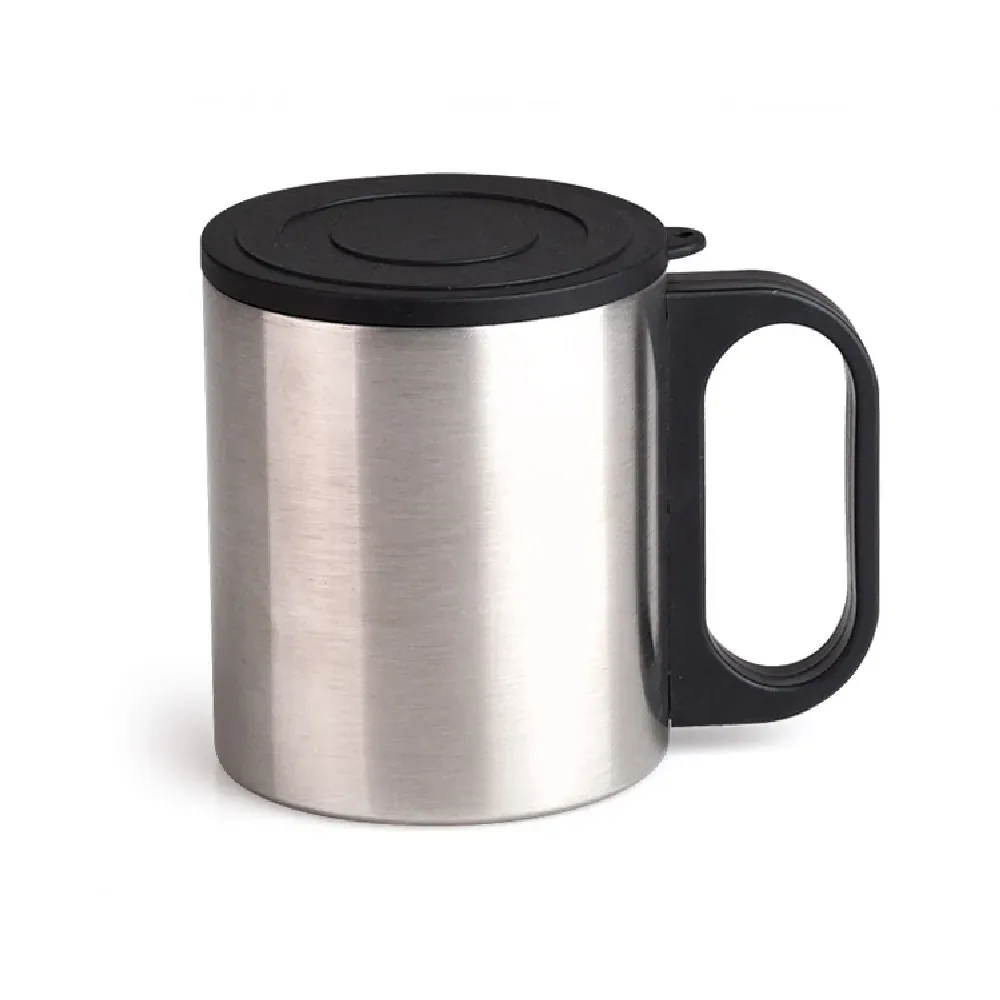 Caneca Em Aço Inox Com Tampa - 180 Ml - Thumbnail 4